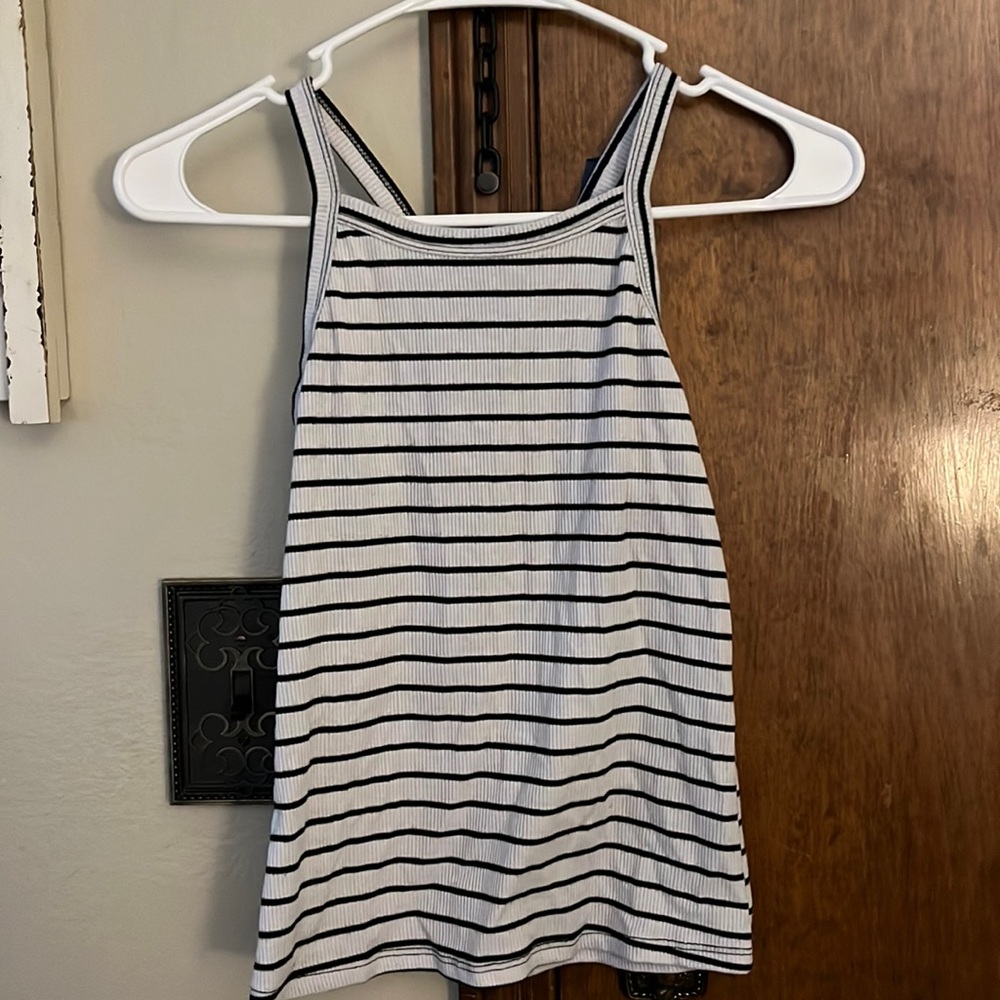 striped halter top tank top